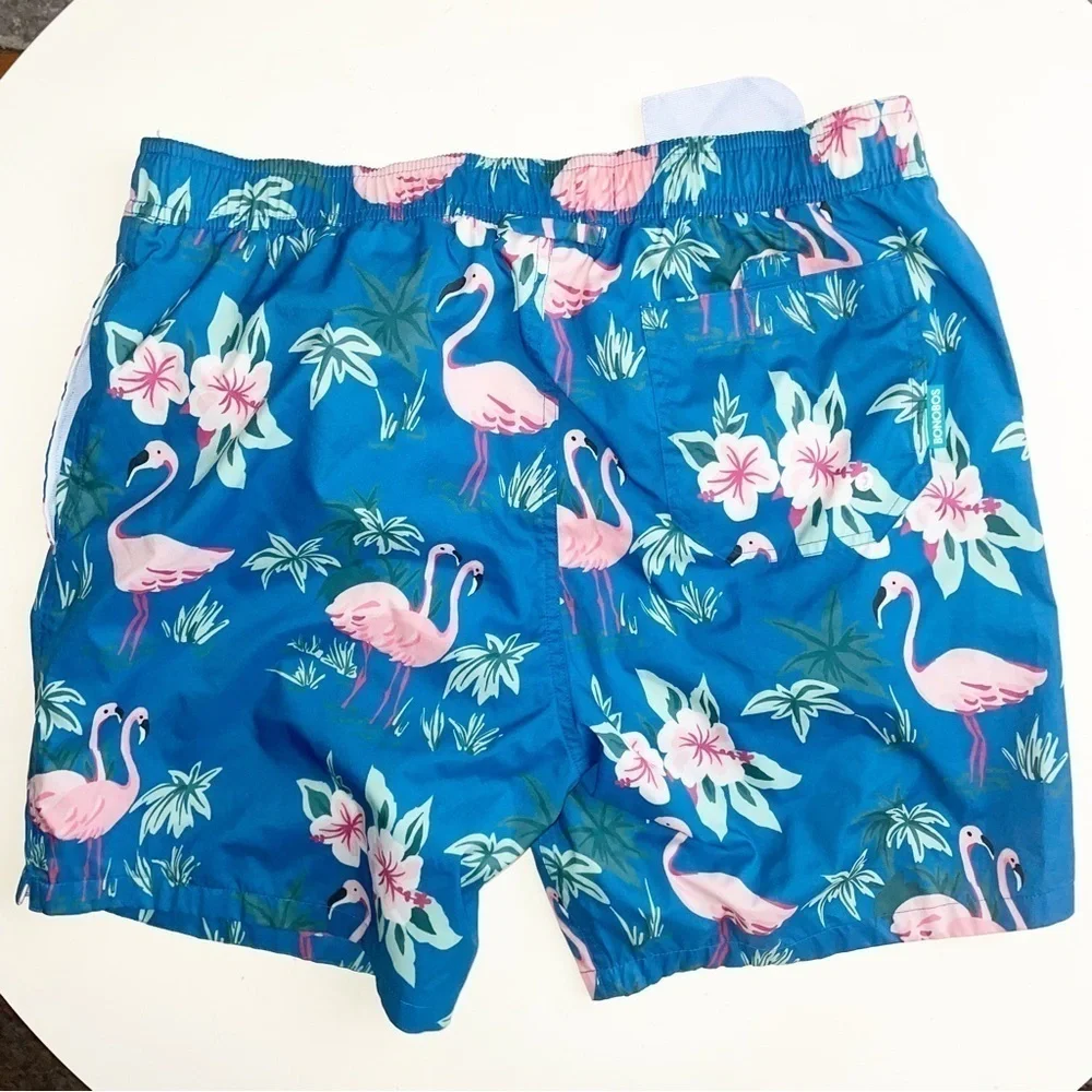Bonobos 7” Flamingo Print Swim Trunks Men’s Size Medium